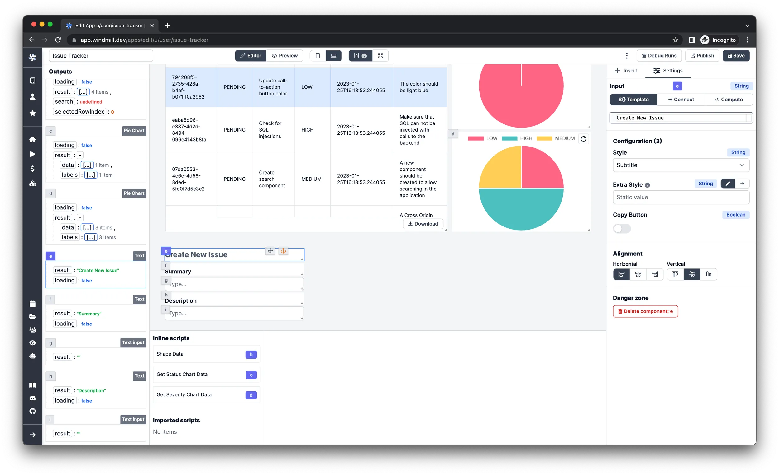 Form text inputs