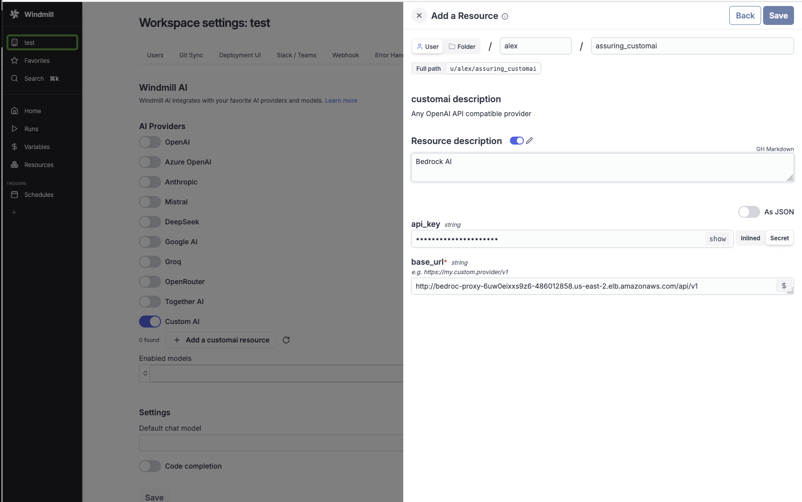 Add Model Resource