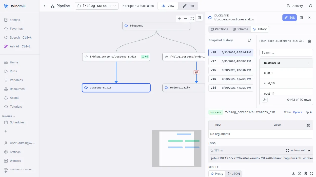 Versioning & time travel