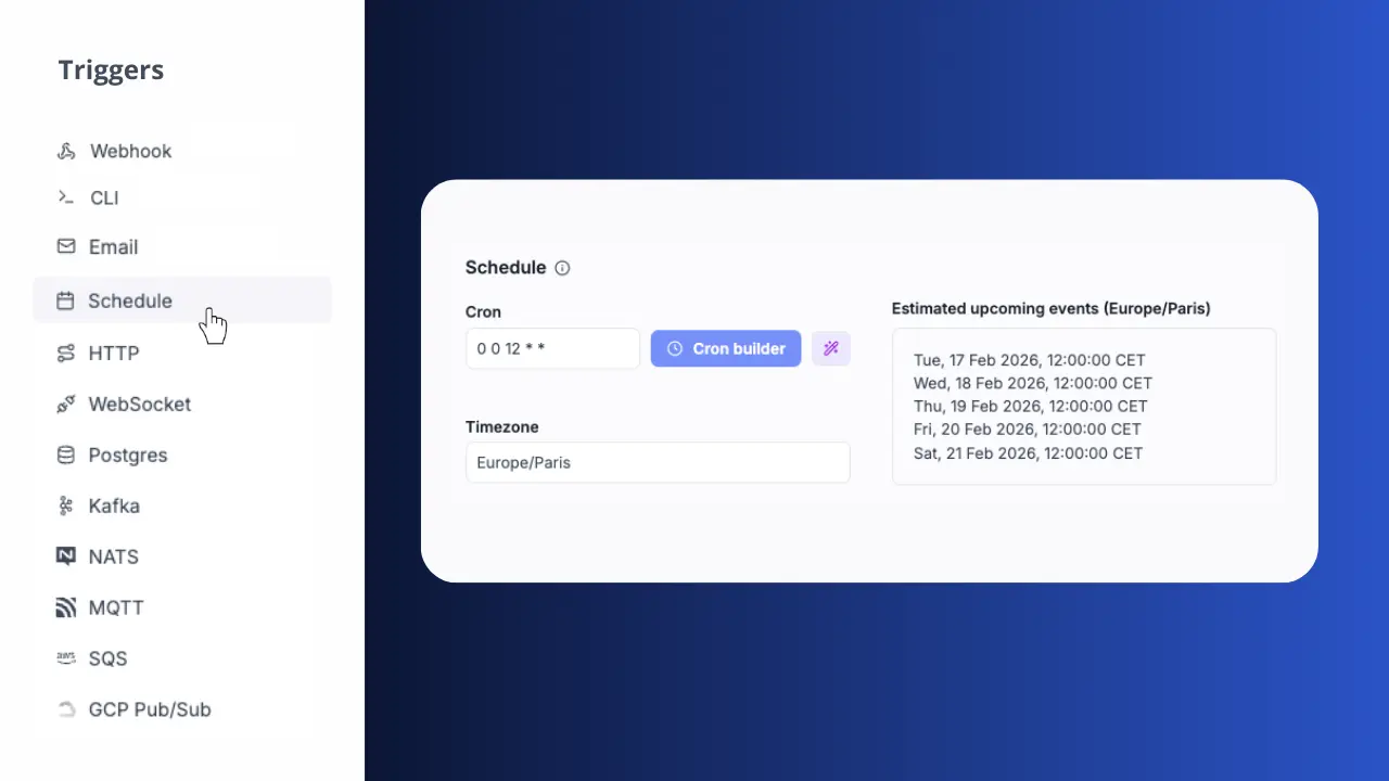 Trigger from anywhere